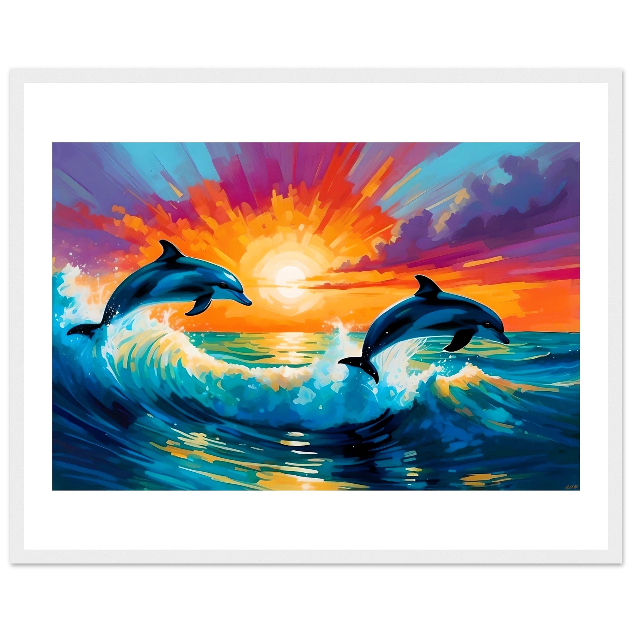 DOLPHIN DUO: SUNSET DANCE- – LeXartt